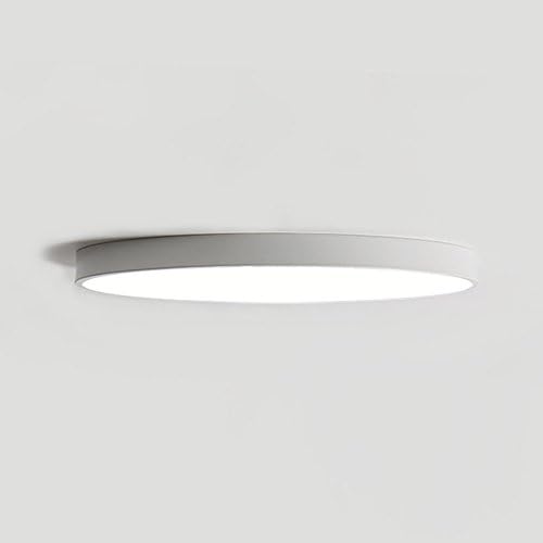 OOEOE Ultra-thin Circular LED Ceiling Light, 6000K, Bedroom, Living Room, Study Room, Balcony, Corridor Lighting, Flat Roof Light, High Quality(White)