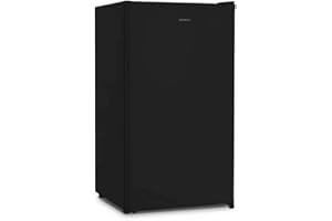INFINITON ELECTRONICS INFINITON | FG-A82N - Frigorifico una puerta | Color Negro | Alto 85cm | Capacidad 92 Litros | Temperatura regulable | Luz LED | Clase A+/F