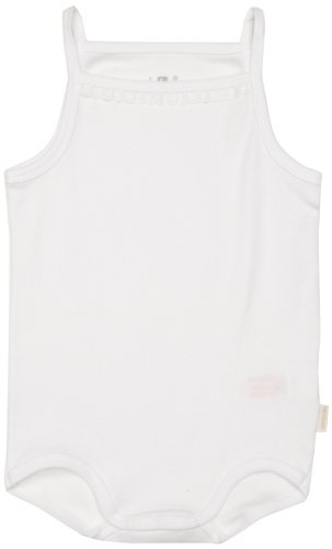 Cambrass Unisex Baby Frilled Strap Sleeveless Bodysuit 3 - 6 Months White