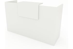 OFICIT MOBILIARIO DE OFICINA MOSTRADOR Blanco DE 25mm DE Grosor DE Varios TAMAÑOS. Fabricado EN ESPAÑA. Envio A PENÍNSULA, Entrega DE 3 A 5 DIAS HABILES. (180 x 105 x 50)