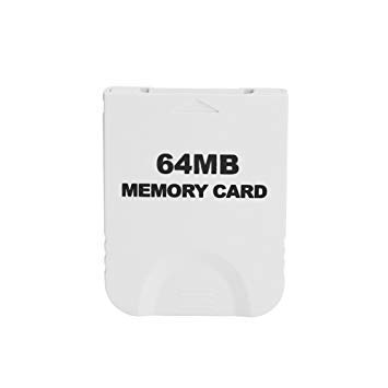 White 64M Memory Card Compatible for Wii NGC Console