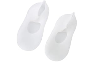 ZJCHAO Calze in Silicone, Calze Idratanti in Silicone, Rivestimento Del Piede Per Prevenire La Secchezza Del Tallone Possono Essere Utilizzati Per La Camminata Quotidiana E La Cura Dei Piedi(Bianco)