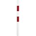 Produktbild ROBUSTO Absperr-Pfosten aus Stahl, zum Einbetonieren, 2 Ösen, rot/weiß, Ø 6 cm, 140 cm aus Stahl