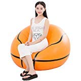  Silla Hinchable Botituty, Gran balón de fútbol y Baloncesto con cojinete Hinchable para sofá, 220 LB, puf para Adultos, Uso en Interiores y Exteriores.