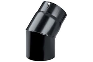 CHIMFIT Pennine 5" 45 Degree Elbow Black Vitreous Enamelled Stove Flue Pipe for Wood