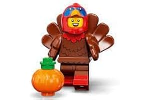 FCP LEGO Series 23 Turkey Costume Minifigure 71034 (Bagged), Green,yellow