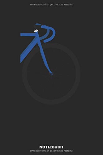 Preisvergleich Produktbild Notizbuch: Kariertes Fahrrad Notizbuch oder Rad Notizheft Kariert - Rennrad Journal für Männer und Frauen mit Karos