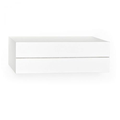 Kasandria® Wandkonsole d’Anoia Weiß | Designer Regal | Wandregal mit Schublade | Konsole aus Holz - 3