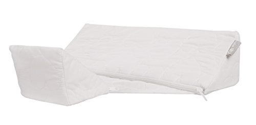 roba Seitenlagerungskissen, Seitenlage Stützkissen & Schlafhilfe für Seitenschläfer, Babykissen weiß mit abnehmbarem Bezug