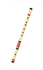 Shiv'z Muzic Flute, C Natural medium, BUDGET Bansuri, RIGHT HAND,19 inches (FREE Written Manual & Bag)