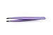 Top-Quality Eyebrow Tweezers, Slanted, Hair Removal Tweezers Slant Tip - Stainless Steel (Lilac)