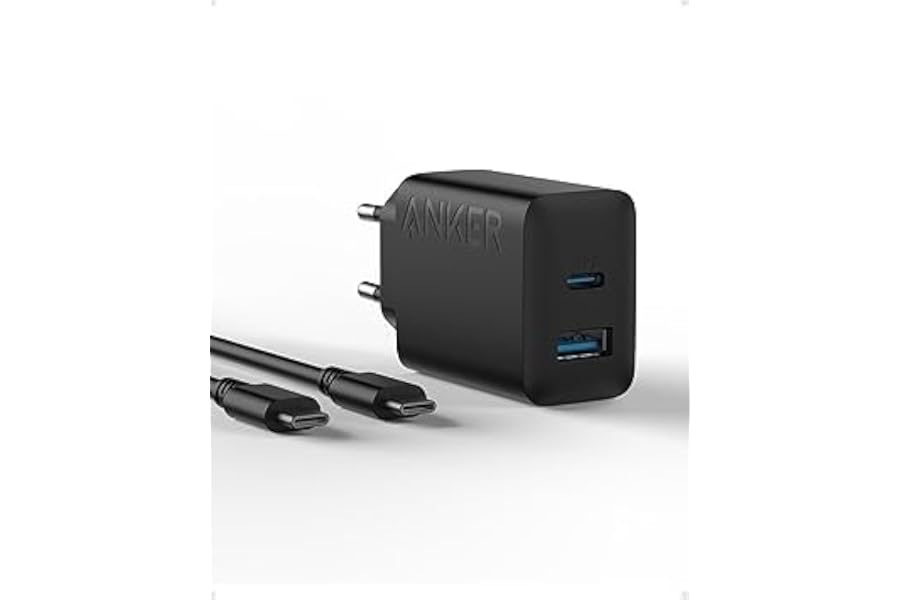 Anker 20W USB C Ladegerät, Netzteil USB C, PD Schnellladegerät | 2-Port Schnellladen für iPhone 17/16/15 Serie, Galaxy, iPad 