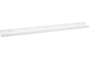 LOLAhome | Repisas de Pared | Balda Flotante Madera| Estante con Bordes | Estantería Estrecha para Cuadros Fotos y Decoración