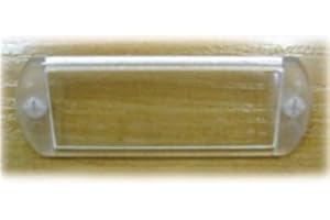 Btv - Juego tarjetero plastico 65x25mm transparente(10u)