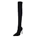 Produktbild MYMYG Stiefeletten Frauen Sexy Bohren Elastische Stiefel Spitz High Heels Strümpfe Overknee Schneestiefel Schneeschuhe Madeline Boots Freizeitschuhe Modische Langschaft Stiefel