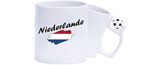 Shirtinstyle Kaffeepott Kaffeetasse Niederlande Flagge, Land, Länder, weiß