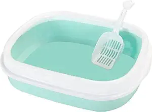 Pawwfect Cat Litter Tray with Rim/Semi Closed Style of Cat Litter Basin