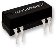 STANDEXMEDER DIP12-1C90-51DHR Reed Relay, DIP Series, SPDT, 12 VDC, Through Hole, 500 ohm, 200 mA (5 pieces)