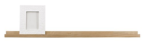 PEGANE Etagère Murale chêne Massif, H 5 x L 120 x P 10 cm