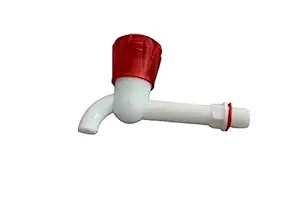 Long Body taps PVC Plastic Crystal Handle with Wall Flanges / Sink taps PVC