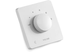 YUNSEITY Manopola di Controllo del Volume della Piastra per Montaggio a Parete, Regolatore del Volume Dell'altoparlante da 50 W, con Manopola Rotante, per Altoparlanti HiFi Home