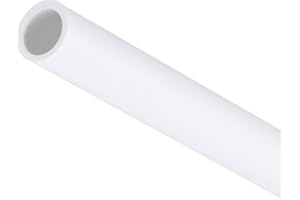 MACHSWON Tubo de PVC de 6 mm de diámetro interior, 8 mm de diámetro exterior y 200 mm de longitud, tubo rígido redondo de plástico de alto impacto para manguito de cable de drenaje (blanco)