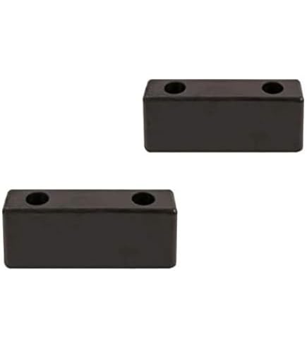 Kit 4 Paraurti In Gomma Per Porte Rampe Rimorchi – 6,4 Cm Con Viti, Dadi E Distanziali, Assorbimento Urti
