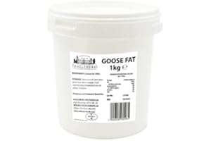 PARKERS FOODSERVICE Hazlemere Pure Goose Fat – 1kg, Premium Cooking, Roasting & Baking Fat