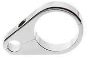 DRAG SPECIALTIES Chrome Clutch/Throttle Cable Clamp for Motorcycles (1.25" (32mm) Diameter)