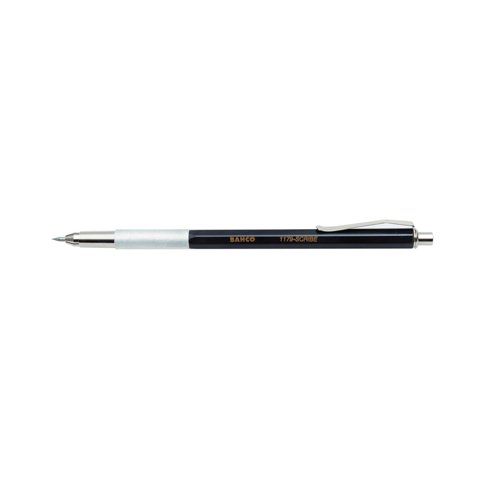 Bahco 1179-SCRIBE Scriber with Interchangeable Carbide point, Silver/Black, 150 mm