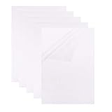 【EL PAQUETE INCLUYE】: 10 PCS Hoja de etiqueta adhesiva en blanco, transparente, son suficientes para satisfacer su usos diferentes.