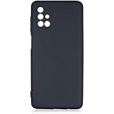 Spia Samsung Galaxy M51 ile uyumlu Kılıf Siyah Lansman Kapak Orijinal Esnek Dayanıklı Darbe Karşıtı Koruyucu Yeni Nesil Tasar