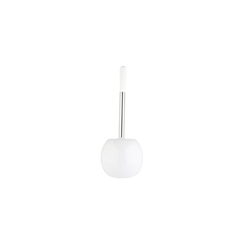 axentia WC – Bürste aus Keramik, umweltfreundliches Material, weiss, Toilettenbürste mit Edelstahlgriff, edles Design, Reinigungsbürste fürs WC, Gäste WC, Badezimmer, wechselbarer Bürstenkopf, Ø 14 cm, Höhe ca. 36 cm, stabil und langlebig - 2