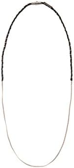 Arizaga Mens Black Hapa Necklace of Length 63.5 cm