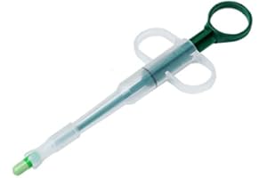 FOUTP Lance Pilule Chat Distributeur de pillules pour Chat avec Pointe Souple de sécurité réutilisable Plastique seringue medicaments Animaux pour Chats Chiens Bébé Animaux (Vert)