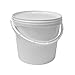 Produktbild 5 Liter Eimer mit Deckel, weiß, stapelbar, mit Lebensmittelfreigabe