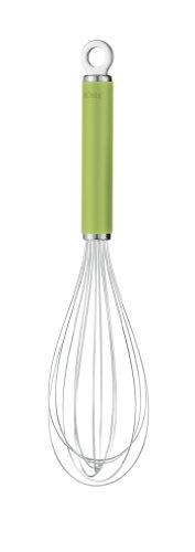 Rösle 12221 Schneebesen Silikongriff, 27 cm Länge, grün