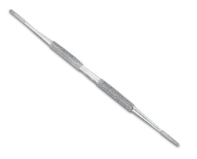 Nagelfeile - Eckenfeile, Doppelinstrument, Gerade aus rostfreiem Edelstahl