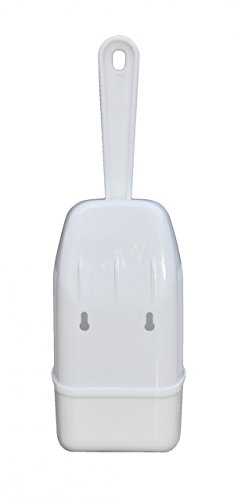 WC Bürste mit Halter aus Kunststoff weiß - 2