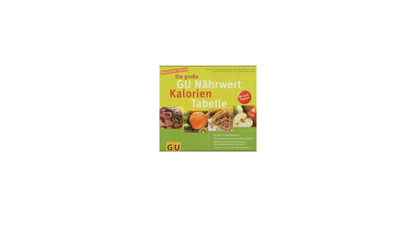 Die Grosse Gu Nahrwert Kalorien Tabelle Amazon De Elmadfa Ibrahim Aign Waltraute Muskat Erich Bucher