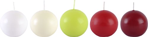 Müller Kerzen 2600006047 Kugelkerze, weinrot, 20stk (5 x 4er Pack) - 3
