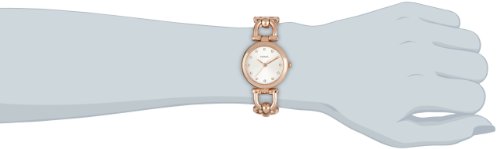 Fossil-ES3350 Women's Quartz Analogue Watch-Bracelet Gold Plated Stainless Steel Pink