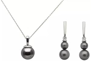 RAPHAEL SPERDIN Parure ensemble de bijoux femme Argent et perles en cristal Swarovski collier et boucles d'oreilles Fabriqué en France avec passion