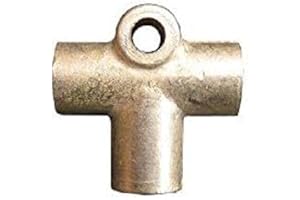 XtemeAuto® Brake Pipe NUT Fittings Metric Imperial unf Copper Pipe Brass tubing 3/16 Tube (Brass Connector (3 Way) 3/8 UNF Female)
