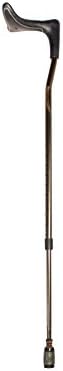 Stander Light Weight Walking Stick - Self Standing Cane - Ergonomic Handle & Shock Absorbing Tip - Height Adjustable(Left Handed)