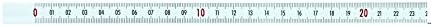 hedue Self-Adhesive Tape Measure 10 M from left to right, x 190