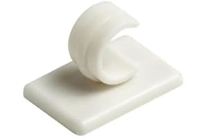 SALES TODAY INTERIROR White Self Adhesive Curtain Rod Stick On Centre Supports Hooks Window Net Wire Hook Holder (2)