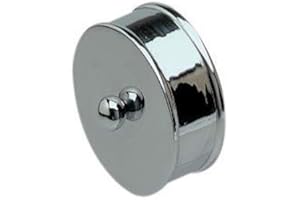 Jackson Woodturners Chrome Medium End Caps - Pair 54mm Diameter