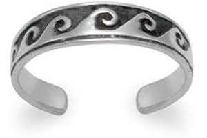 HEATHER NEEDHAM SILVER Heather Needham Sterling Silver Toe ring with waves design - Adjustable size - Gift Boxed. 0997