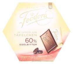 Preisvergleich Produktbild Feodora - Chocolade Täfelchen Edelbitter 60% - 30St / 225g
